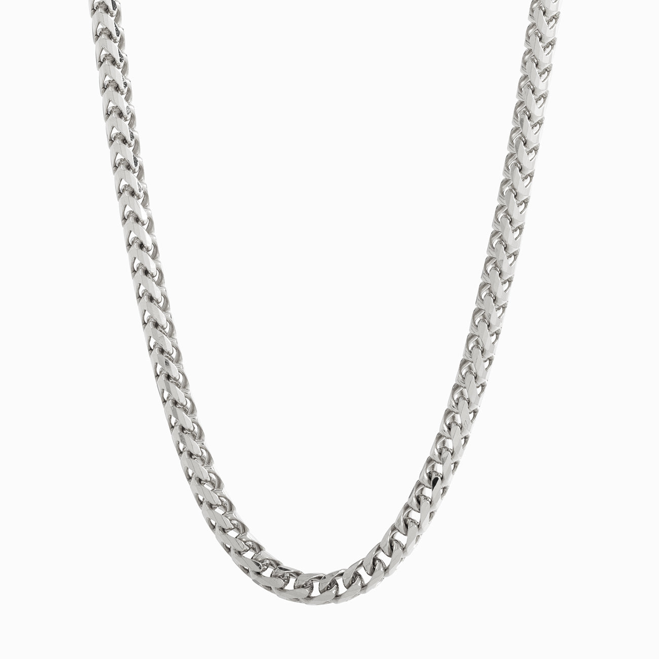 3mm Diamond Cut Franco Chain, 14k Gold Chain Men’s, White Gold Chain