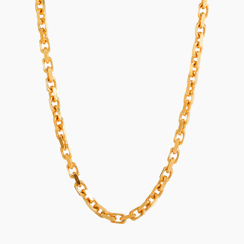 HERMES ゴールド チェーンネックレス 3mm Hermes (Heavy Link) Chain, 22K Gold | Proclamation Jewelry