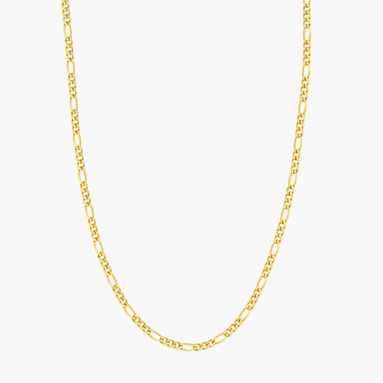 4mm Figaro Chain, 14k Yellow Gold1