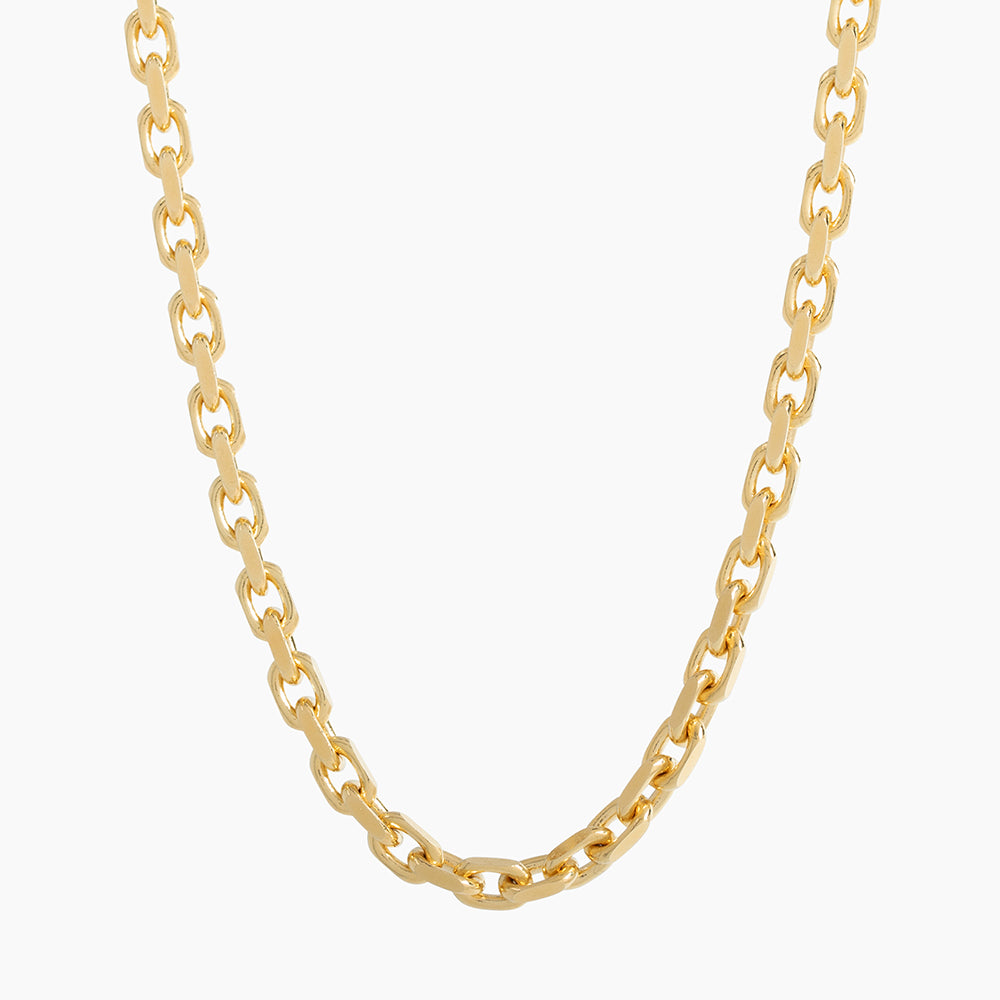 4mm Forza Heavy Link Chain solid 14k Yellow Gold by Proclamation