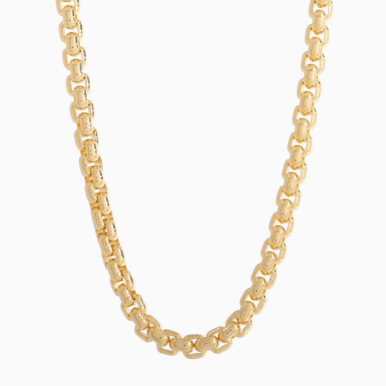 18k Gold Rope Chain Solid Gold Chains On Sale 5mm Round Box Chain