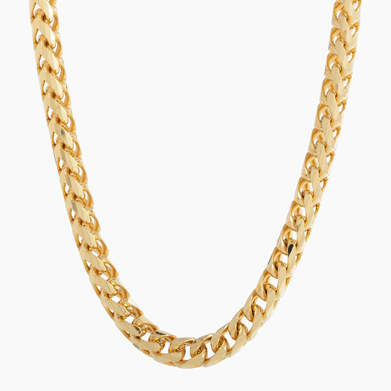 Diamond cut gold chain deals