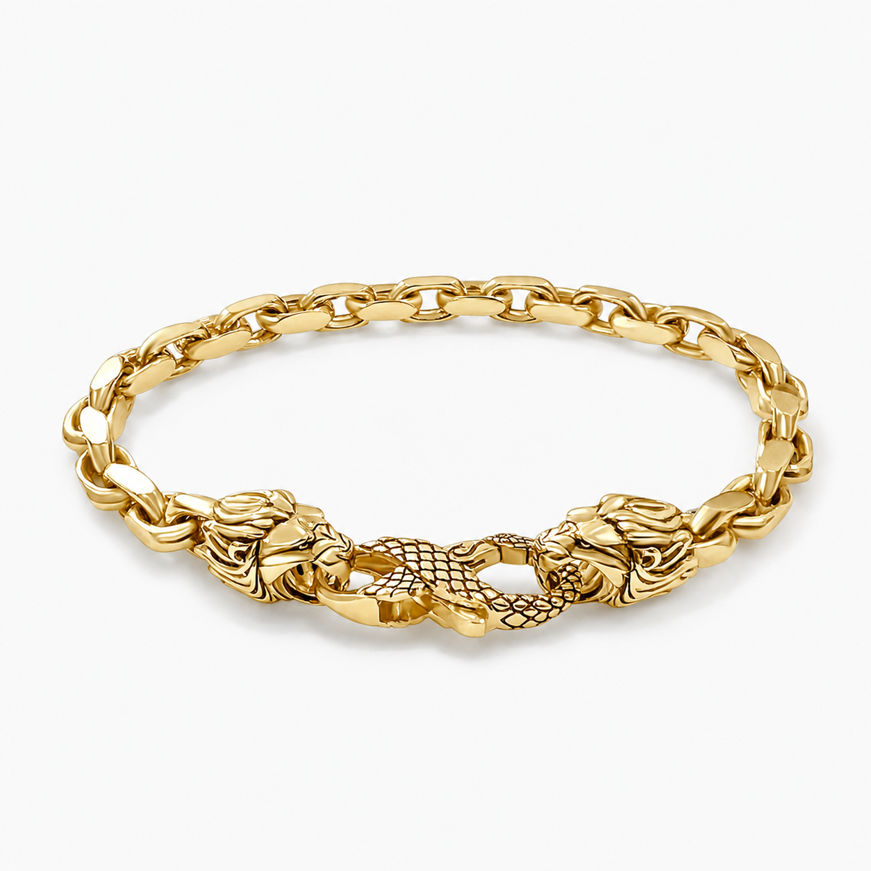 6mm Gold Hermes Link Bracelet 14K for Men — Proclamation