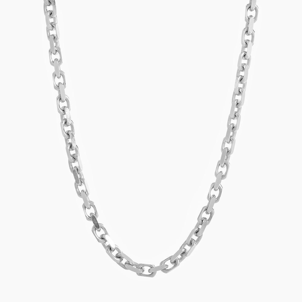 3mm Platinum Hermes Chain | Heavy Link Necklace | Proclamation Jewelry