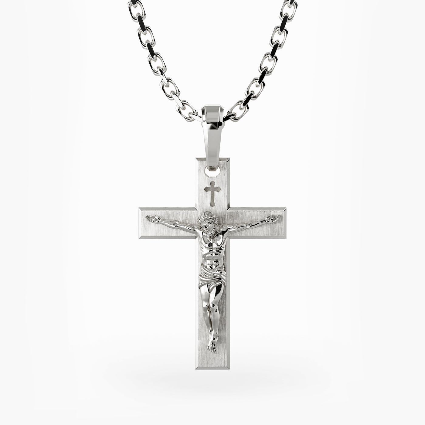 REDEMPTION, Platinum Crucifix Pendant - Main Image