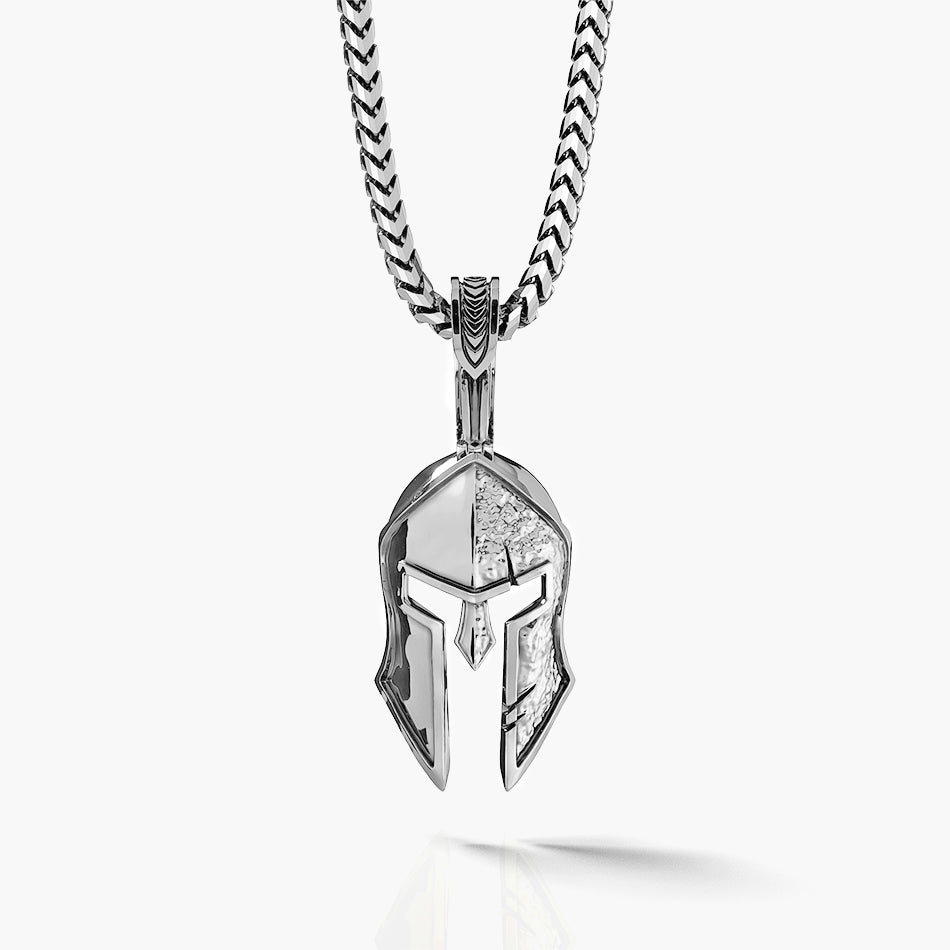 Platinum Spartan Pendant for Men | Proclamation Jewelry — Proclamation