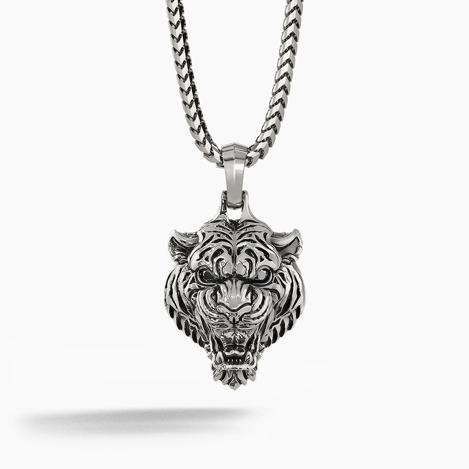 Tiger, Silver Pendant