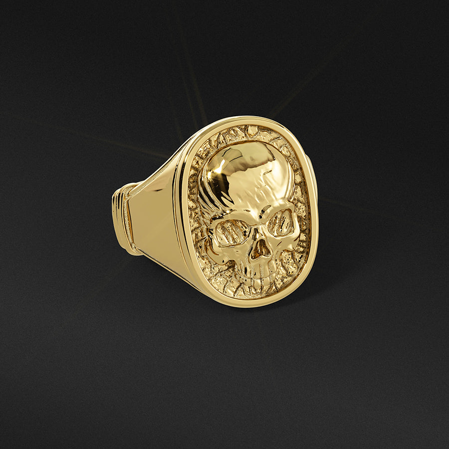 Skull, Gold Ring, Handcrafted by Proclamation Jewelry