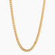 2.5mm Diamond Cut Franco Chain, 14k Yellow Gold - USA Made