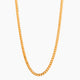 2.5mm Diamond Cut Franco Chain, 22k Gold