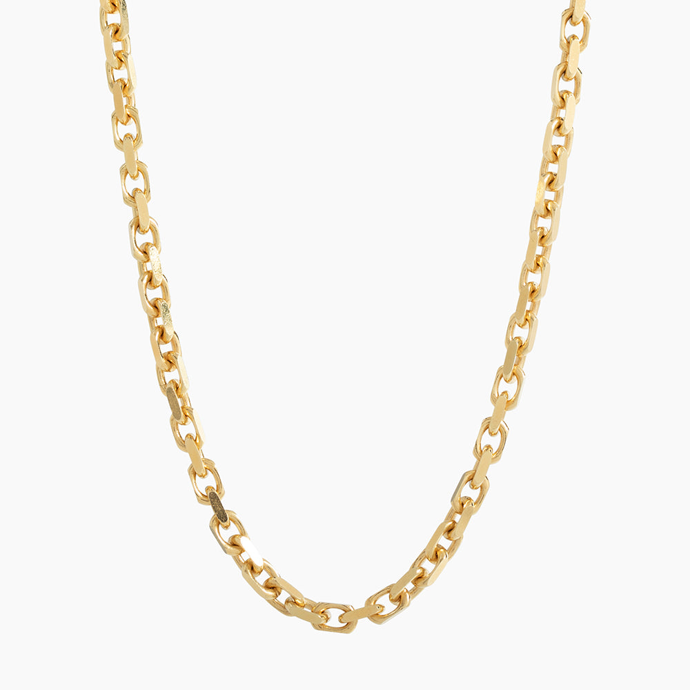 3mm Hermes (Heavy Link) Chain, 14k Yellow Gold