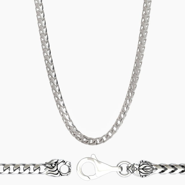 3mm_Silver_Franco_Chain_Neckla