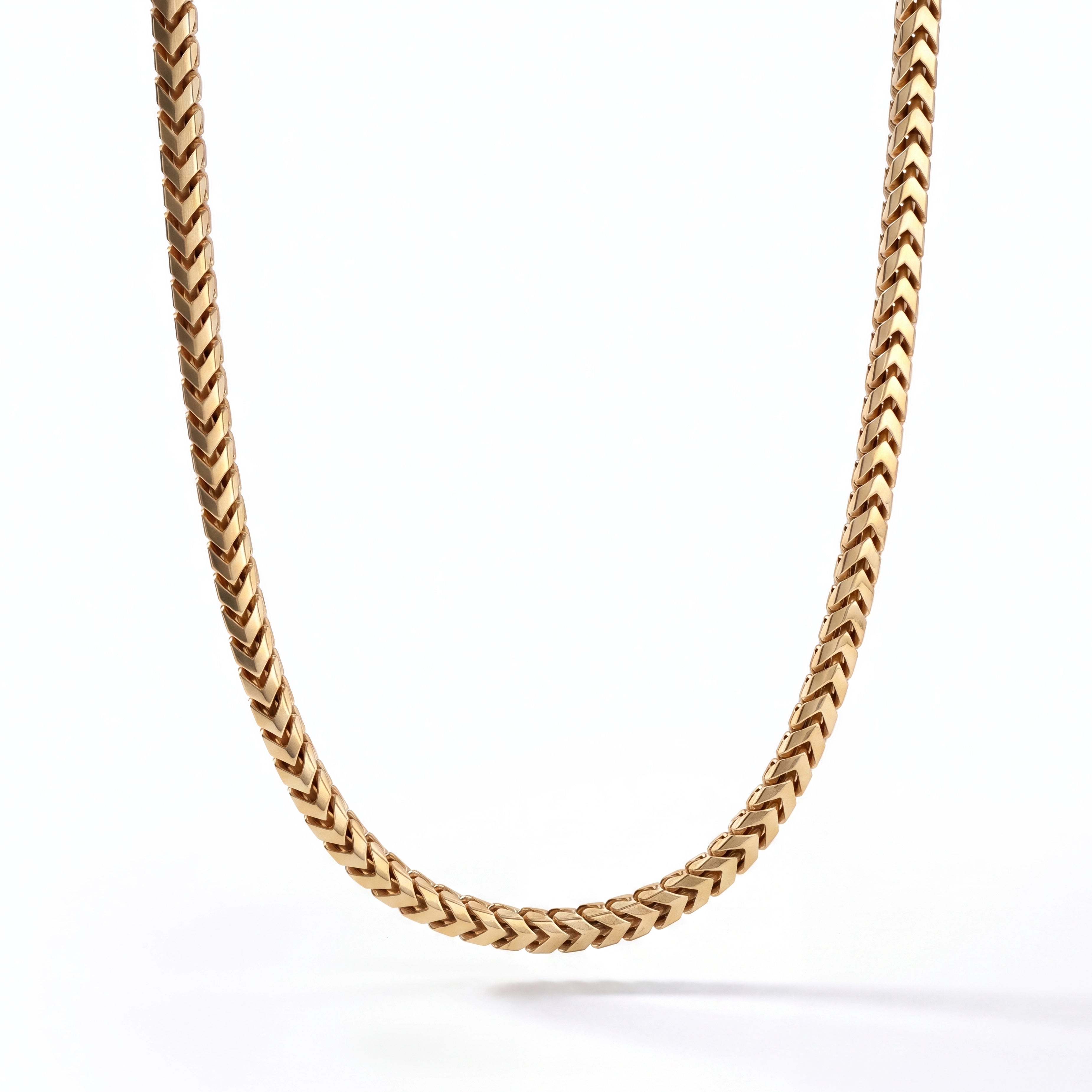 4mm Franco Chain, 14k Yellow Gold