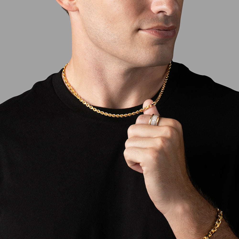 4mm Hermes Heavy Link 22K Gold Chain | Proclamation Jewelry