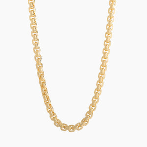 4mm Round Box Chain, 14k Yellow Gold