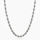 5mm Silver Diamond Cut Rope Chain