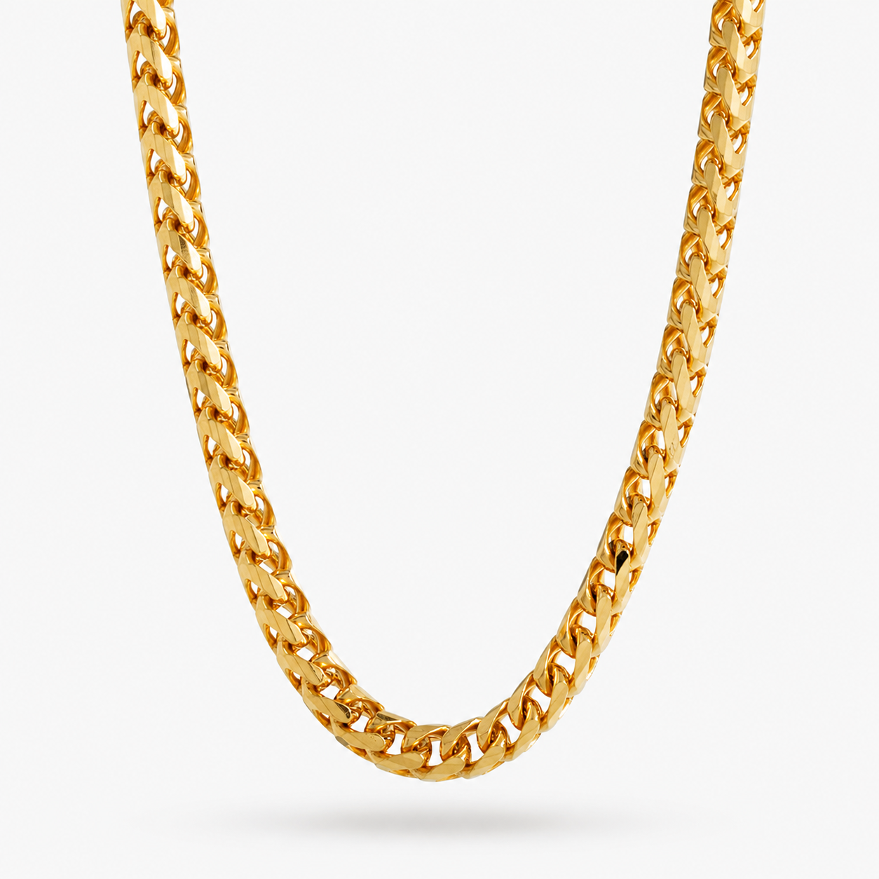 6.5mm Diamond Cut Franco Chain, 22k Yellow Gold