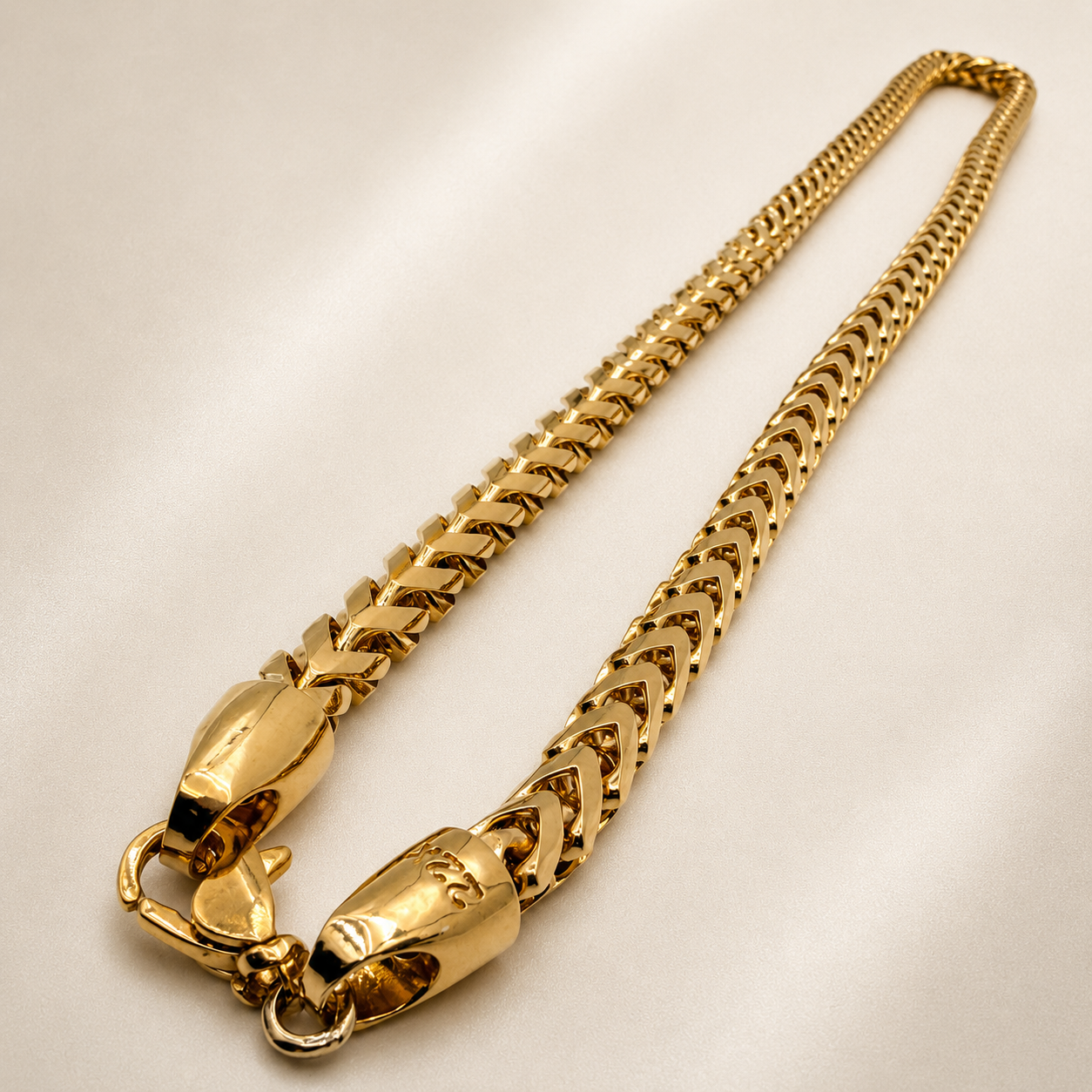 6.5mm Diamond Cut Franco Chain, 22k Yellow Gold