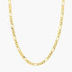 6mm Figaro Chain, 14k Yellow Gold