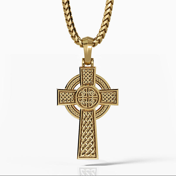 Celtic, Gold Cross Pendant
