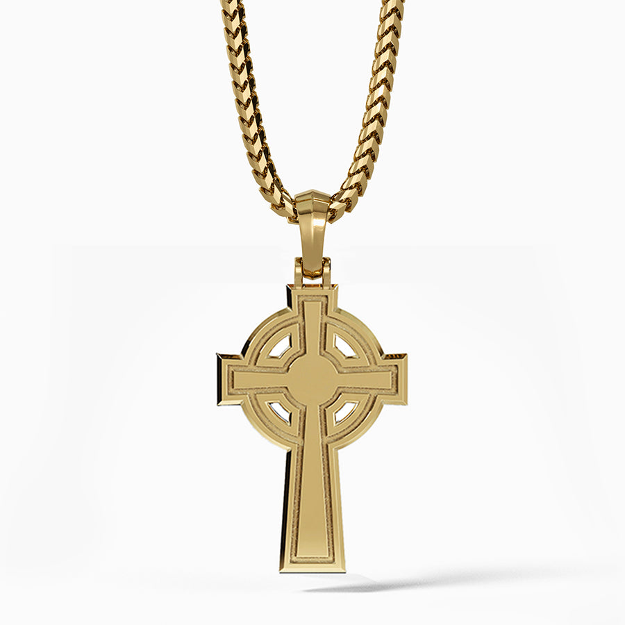 Celtic, Gold Cross Pendant