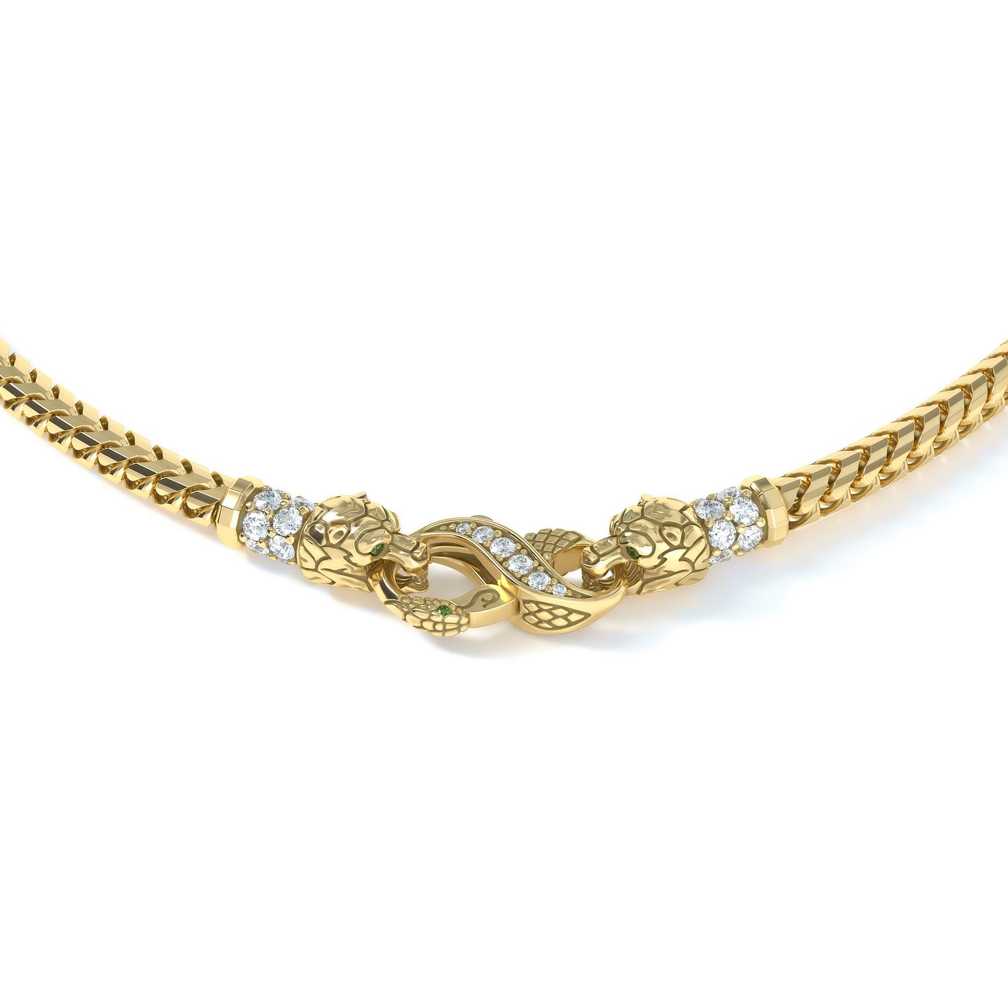 4mm Bear King's Clasp, 18k Yellow Gold