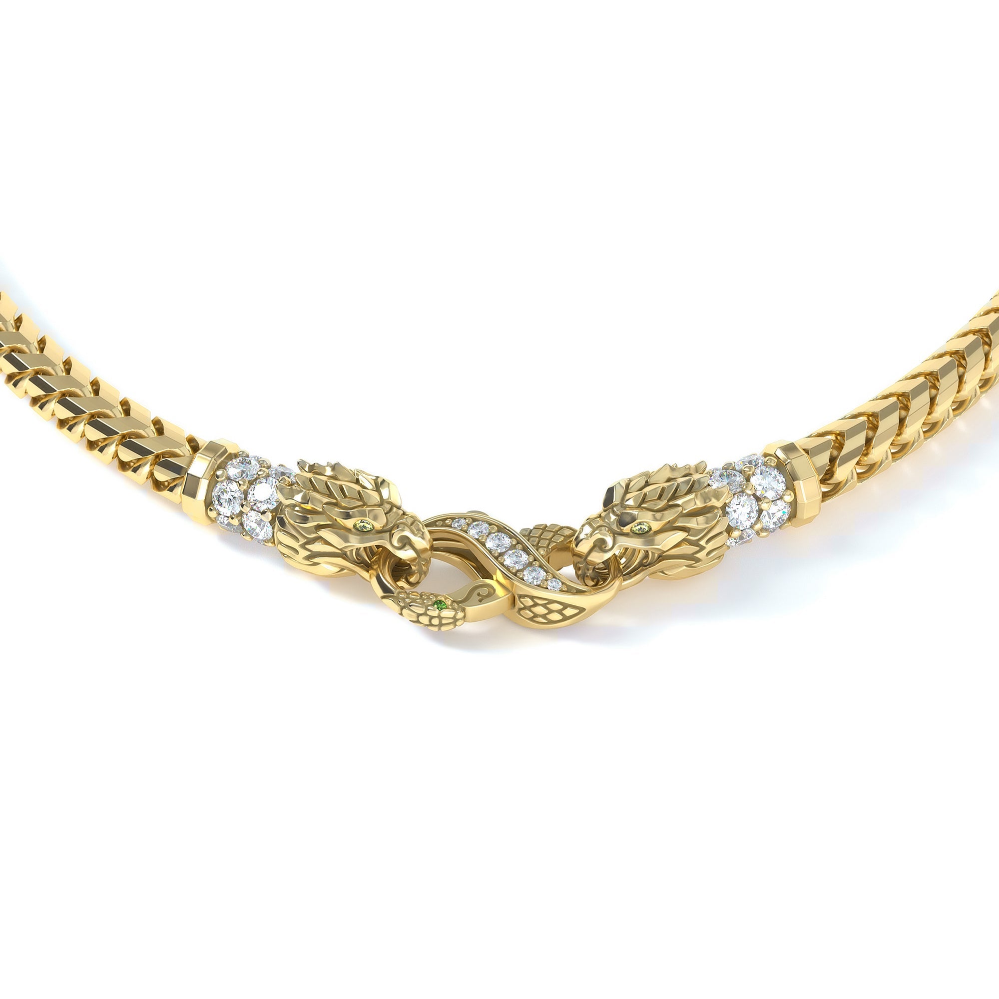 5mm Dragon King's Clasp, 10k Yellow Gold