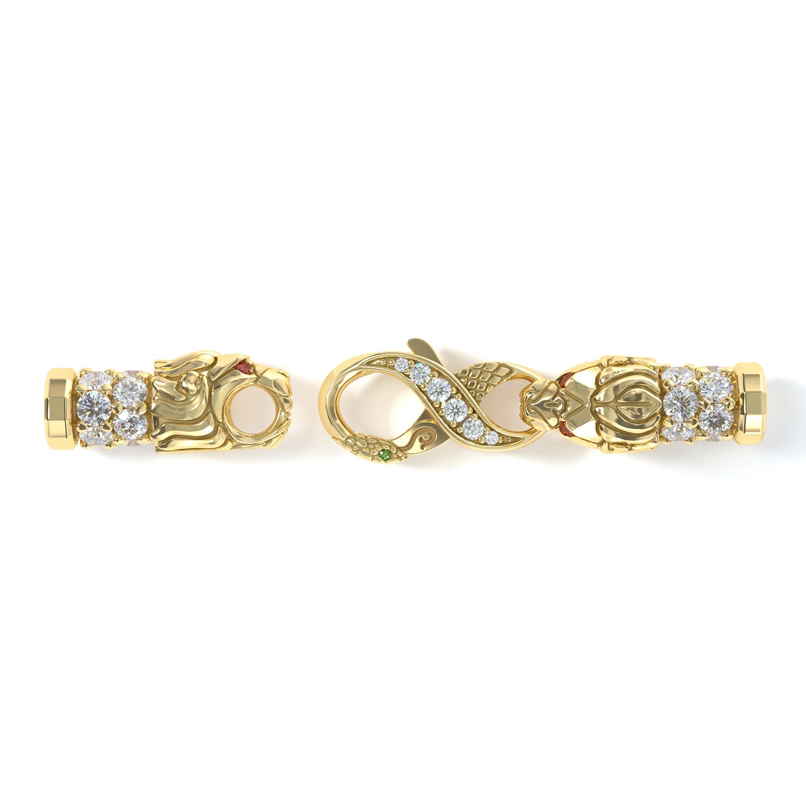 5mm Lion King's Clasp, 18k Yellow Gold