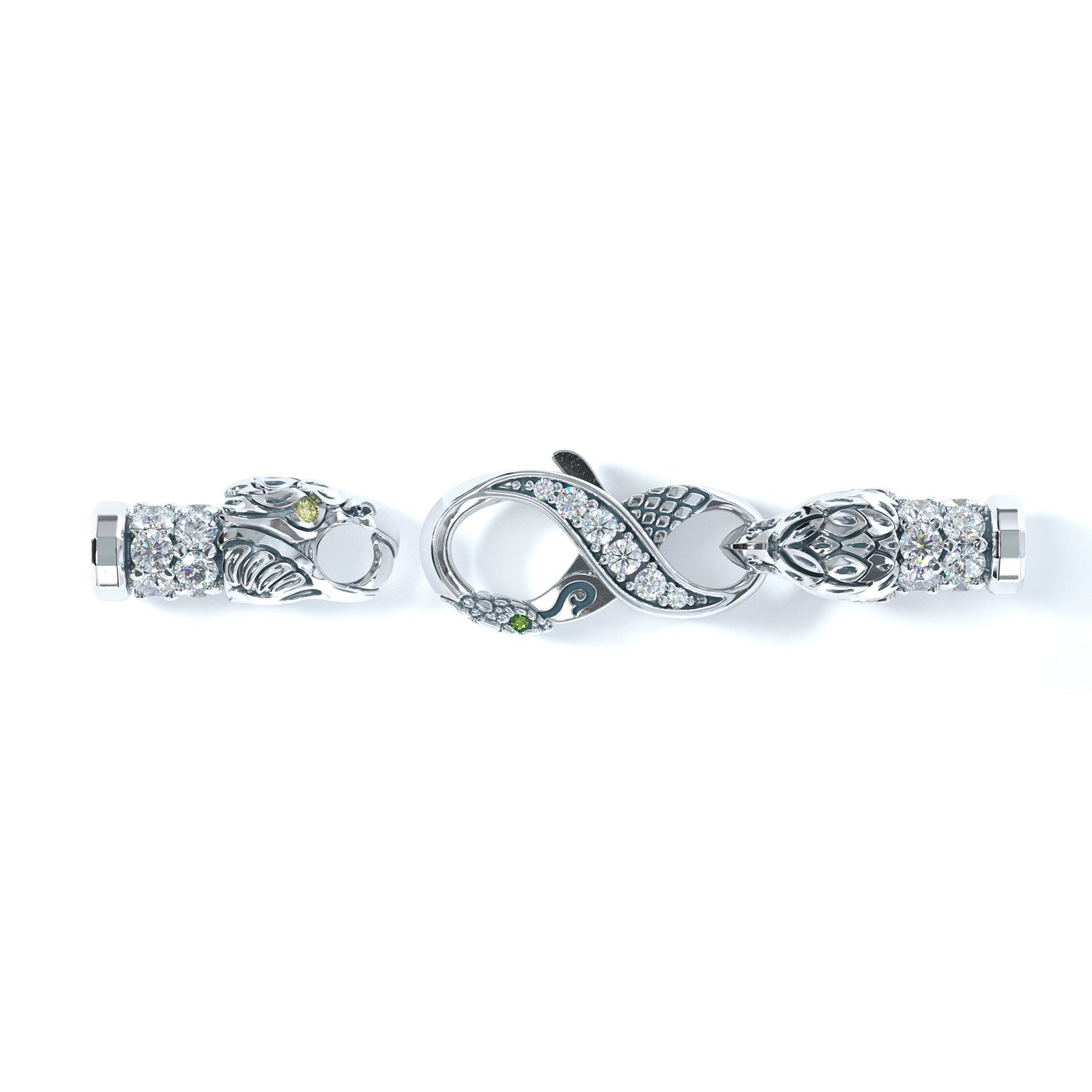 4mm Eagle King's Clasp, Platinum
