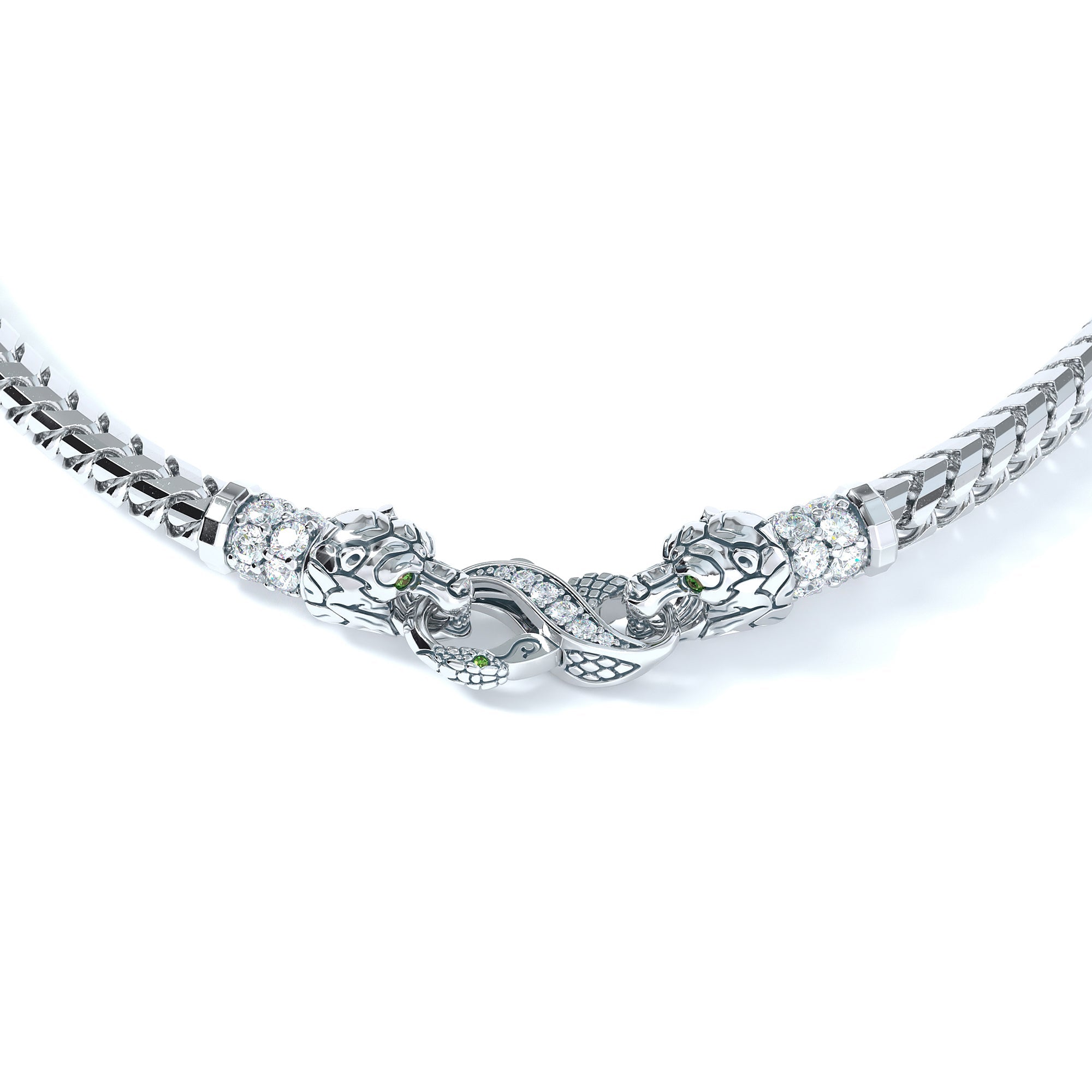 5mm Bear King's Clasp, Platinum