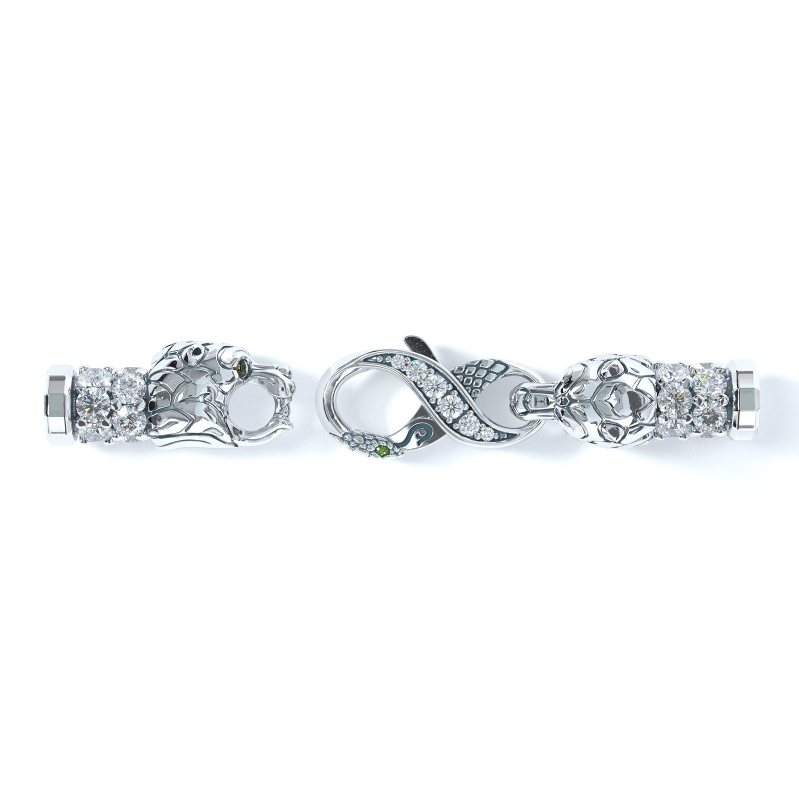 5mm Bear King's Clasp, Platinum