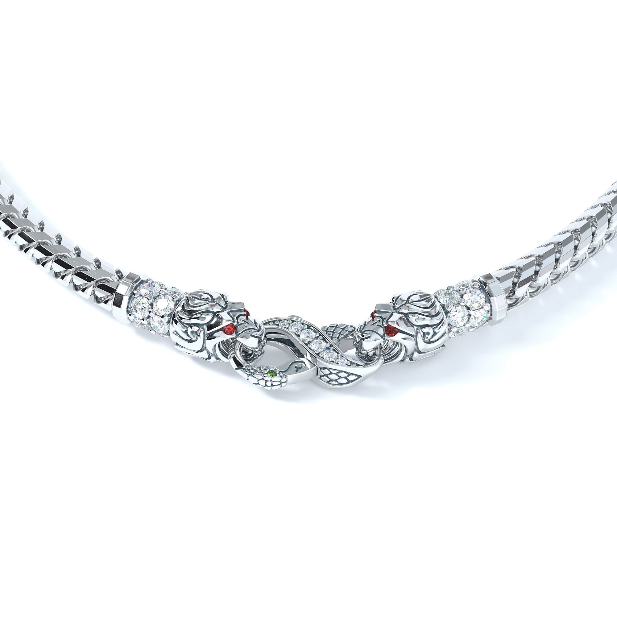 5mm Lion King's Clasp, Platinum