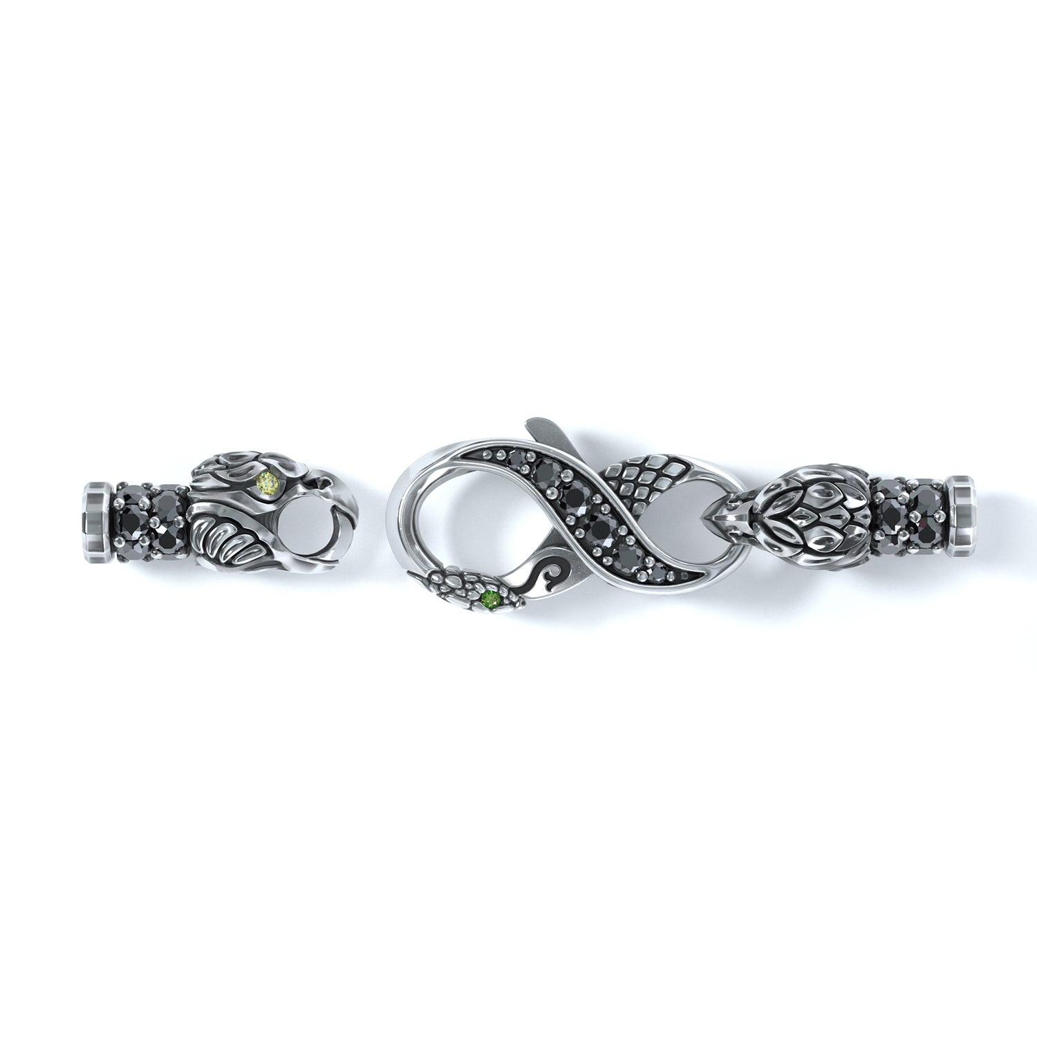 3mm Eagle King's Clasp, Silver