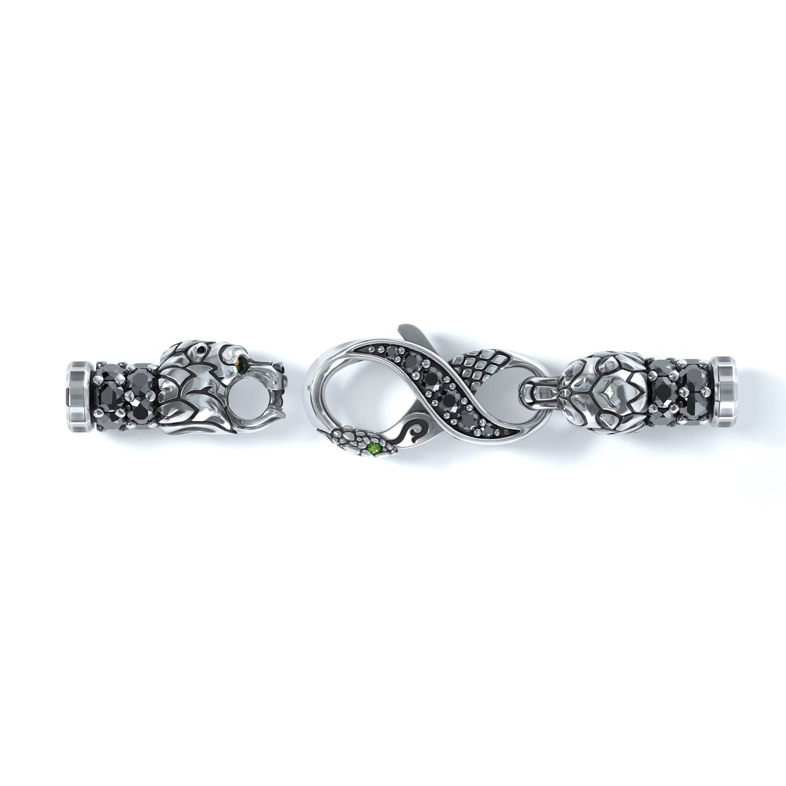 4mm Bear King's Clasp, Silver