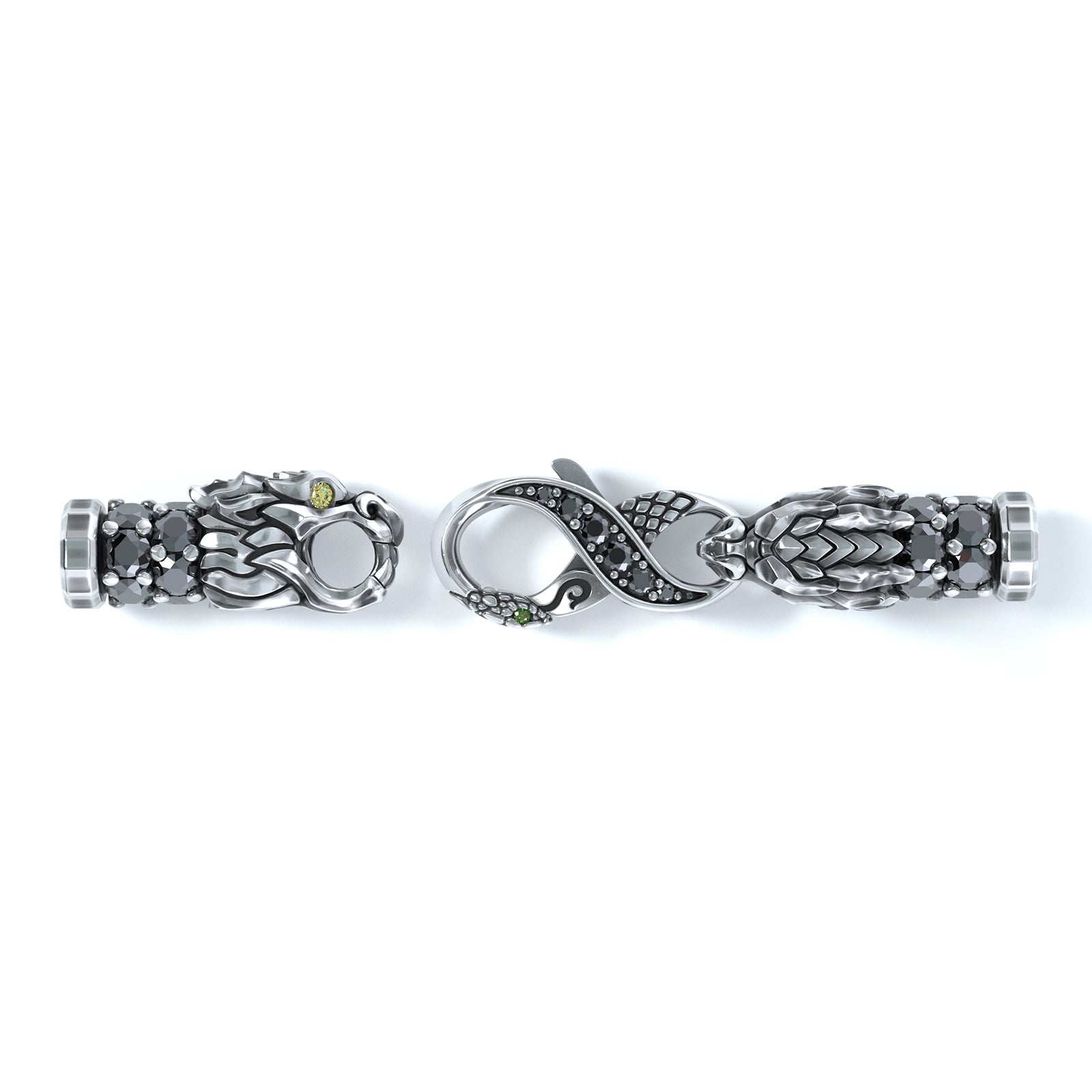 5mm Dragon King's Clasp, Silver