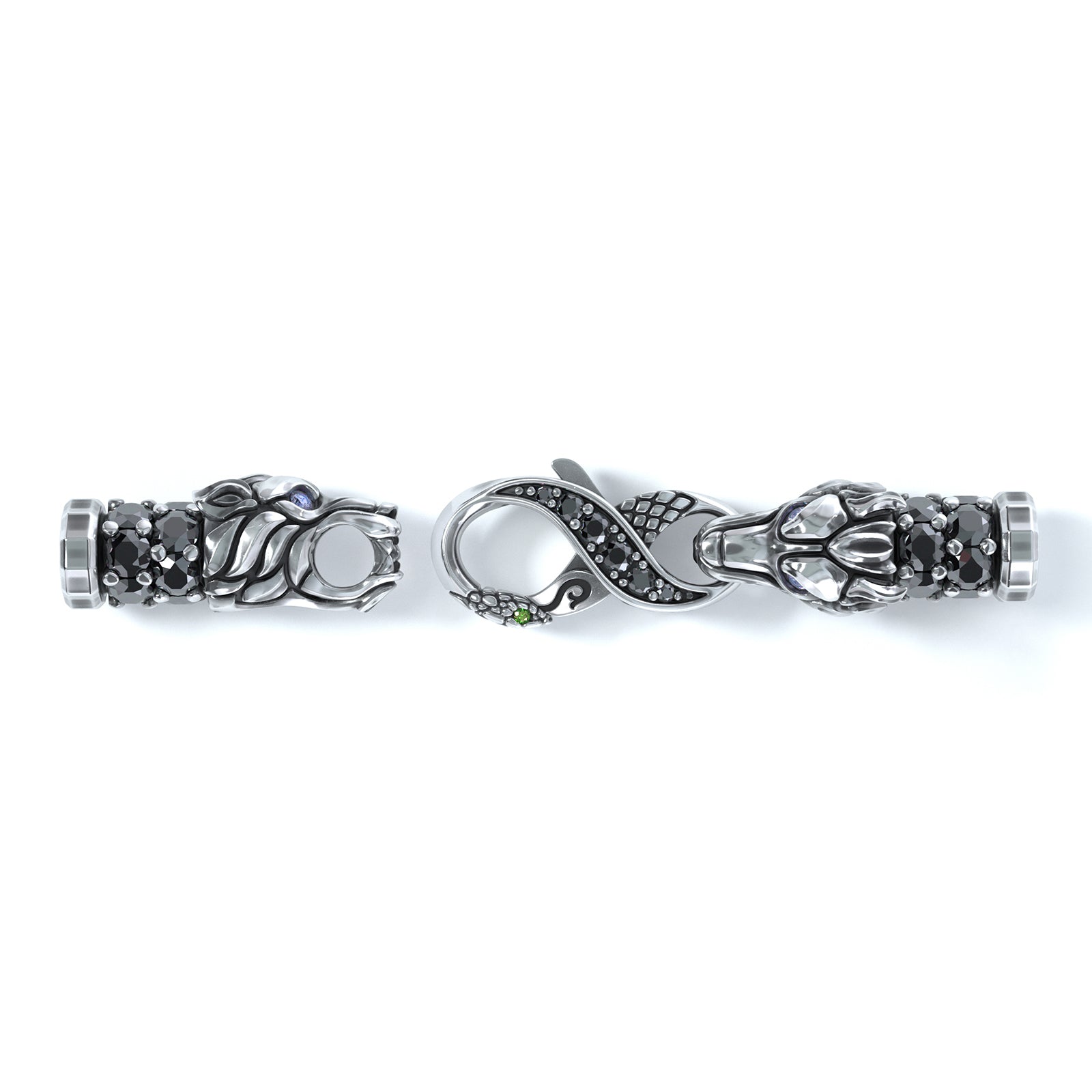 5mm Wolf King's Clasp, Silver