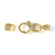 3mm Eagle Signature Clasp, 14k Yellow Gold