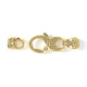 3mm Lion Signature Clasp, 18k Yellow Gold