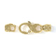 3mm Tiger Signature Clasp, 18k Yellow Gold