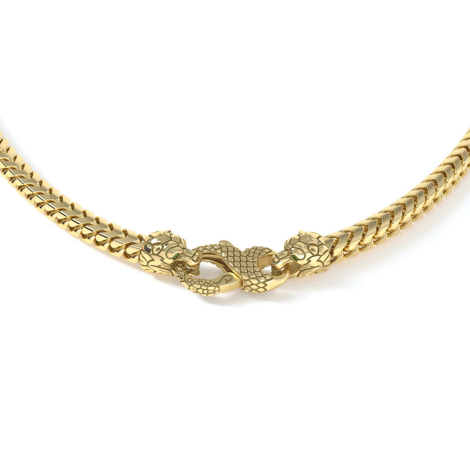 4mm Bear Signature Clasp, 10k Yellow Gold