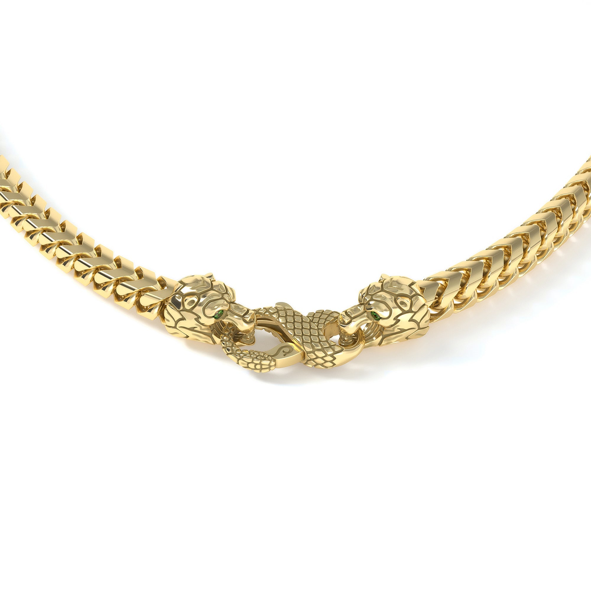5mm Bear Signature Clasp, 10k Yellow Gold