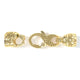 5mm Bear Signature Clasp, 18k Yellow Gold