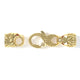 5mm Lion Signature Clasp, 14k Yellow Gold