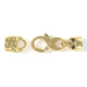 5mm Skull Signature Clasp, 18k Yellow Gold