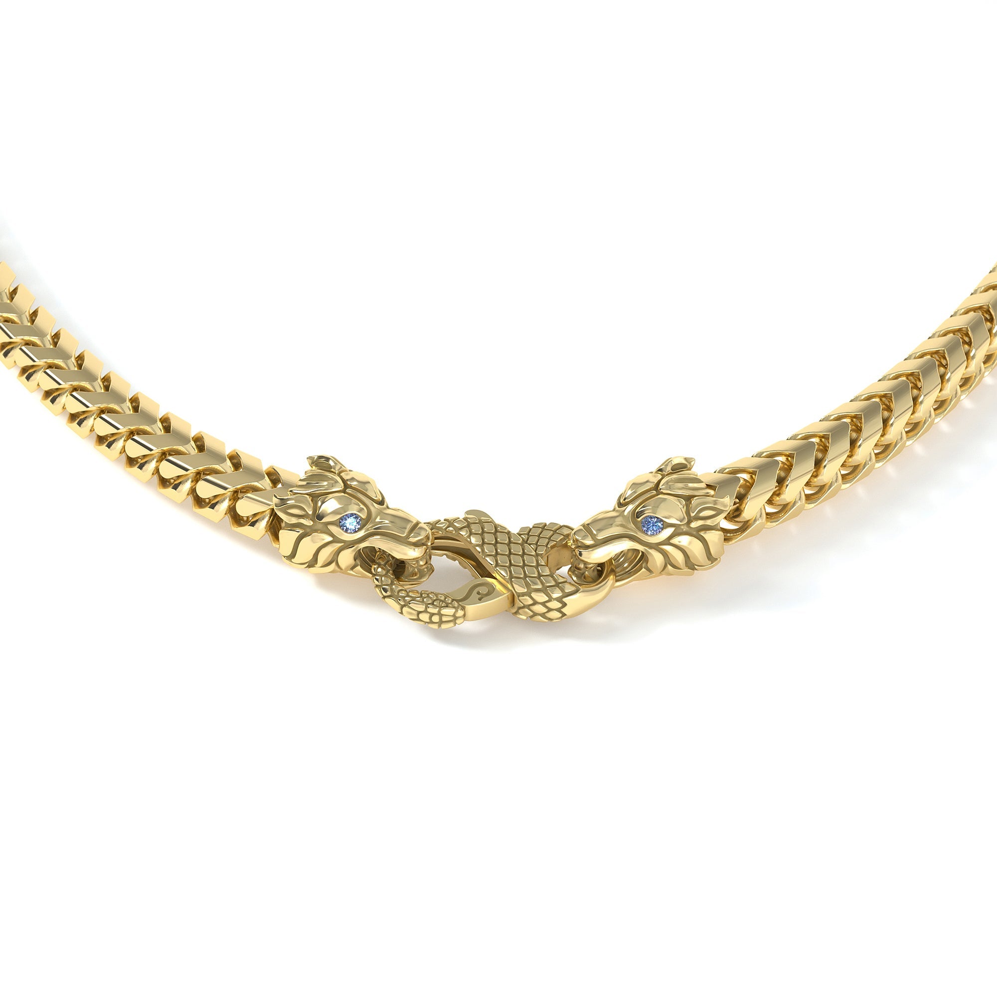 5mm Wolf Signature Clasp, 10k Yellow Gold