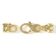 5mm Wolf Signature Clasp, 10k Yellow Gold
