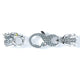 5mm Dragon Signature Clasp, Platinum