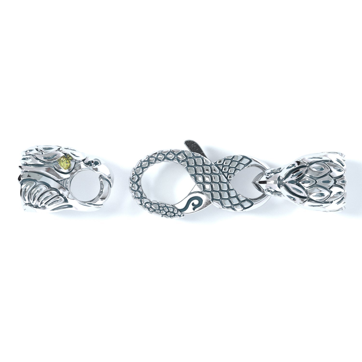 5mm Eagle Signature Clasp, Platinum
