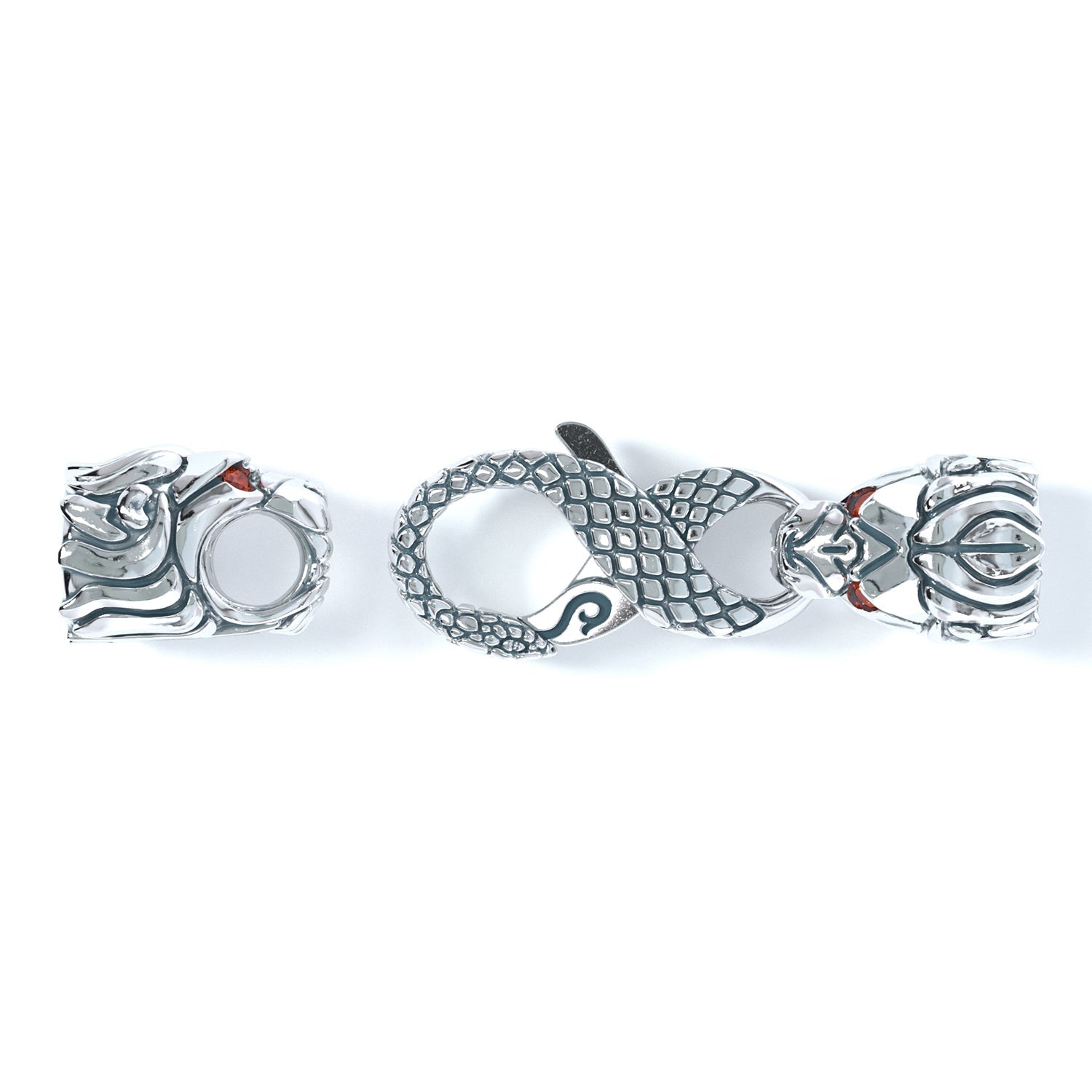 5mm Lion Signature Clasp, Platinum