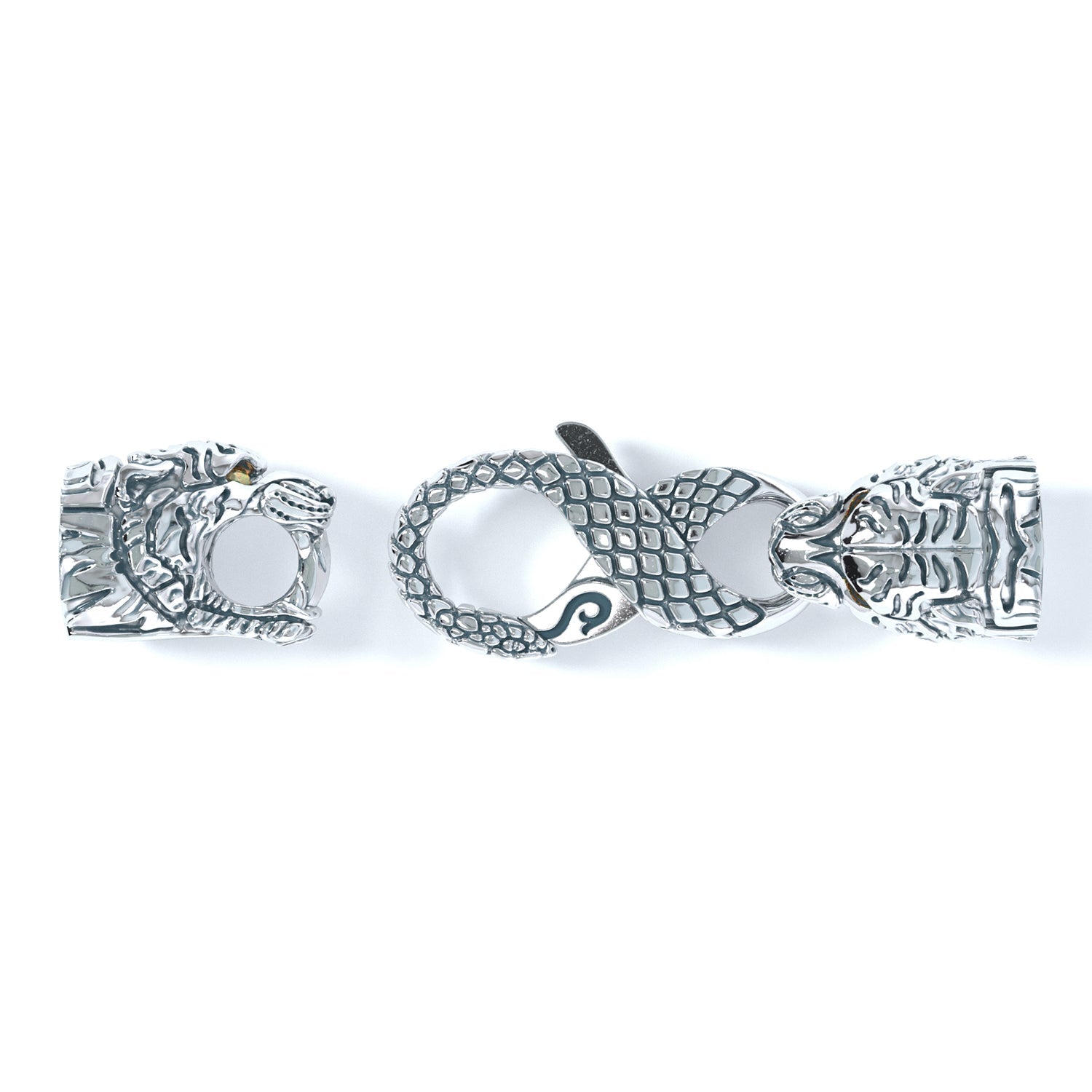 5mm Tiger Signature Clasp, Platinum